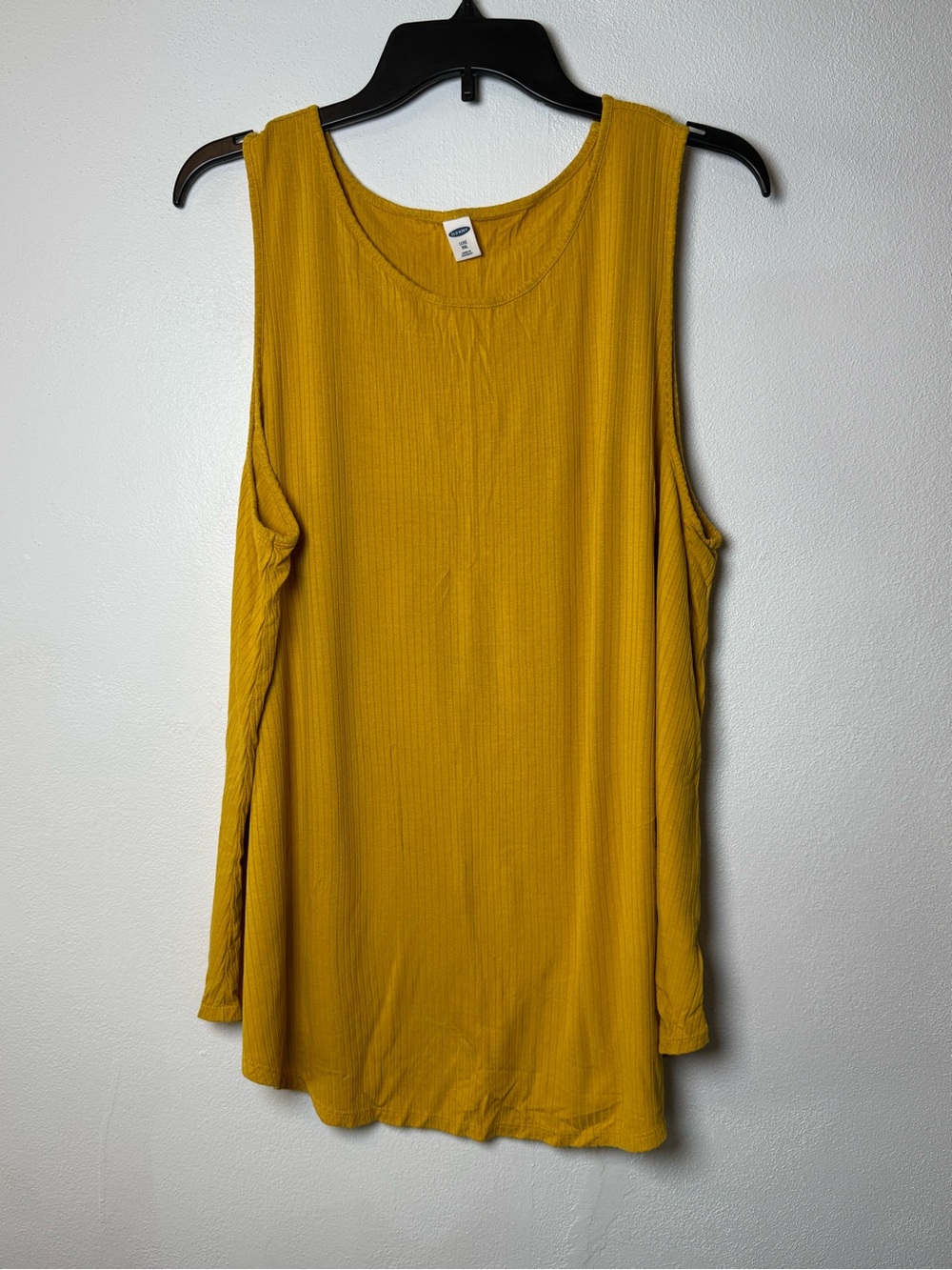 Old Navy Mustard Ribbed Swing Tank Top - Picture 2 of 4